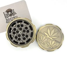 Grinder 60mm 4 étages Zinc - Weed Leaf