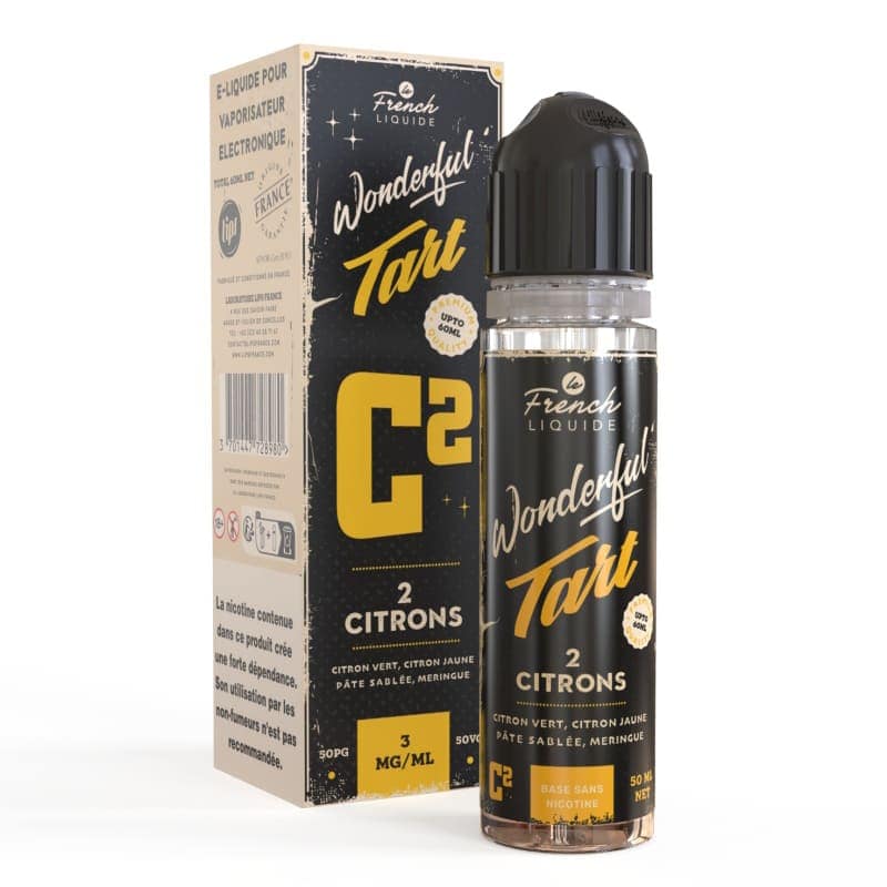 Wonderful Tart 2 Citrons 3MG - 50ML - Le French Liquide