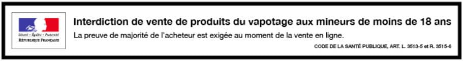 Interdiction de vente de produits du vapotage aux mineurs